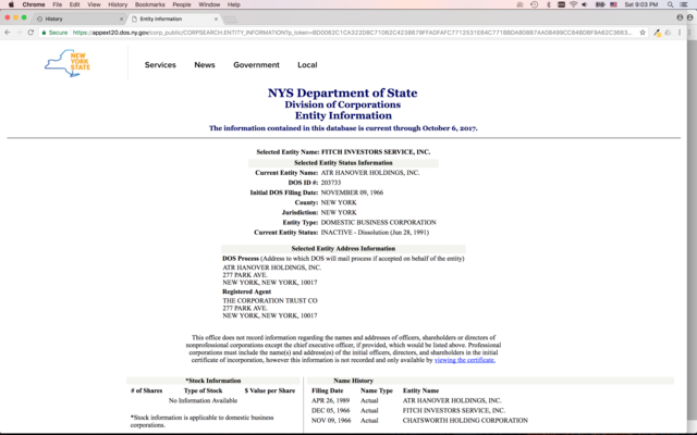 ATR Hanover Holdings Inc. Formed