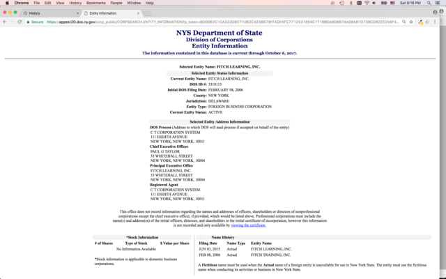 Fitch Training & Learning