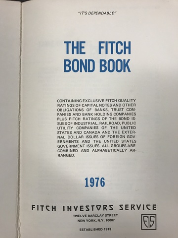 Bond Book