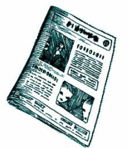 Sale el primer periódico en Alemania