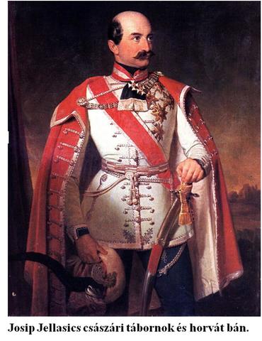 Jellasics horvát bán átlépi a Drávát