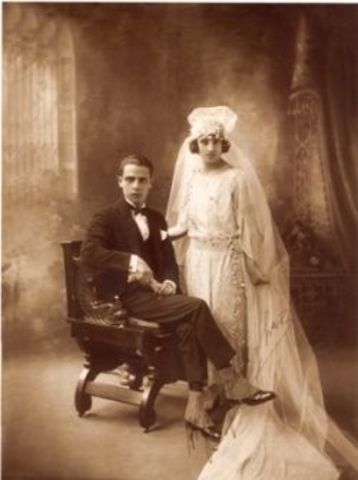 He married Louise Hawkins.