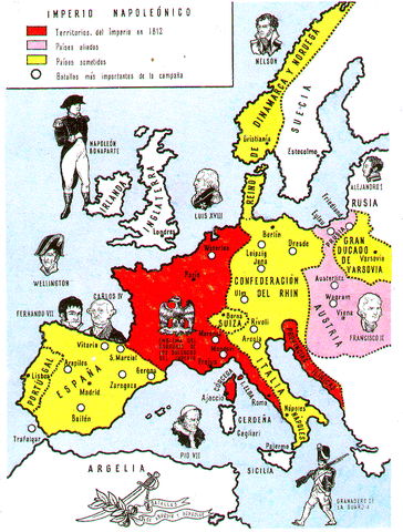 El Imperio Francés abarca la mitad de Europa