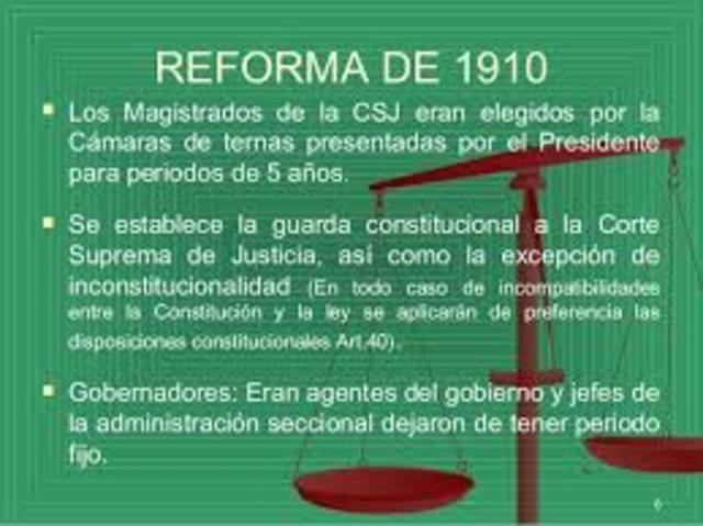 La reforma constitucional de 1910