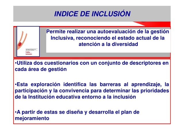 Indice de Inclusión