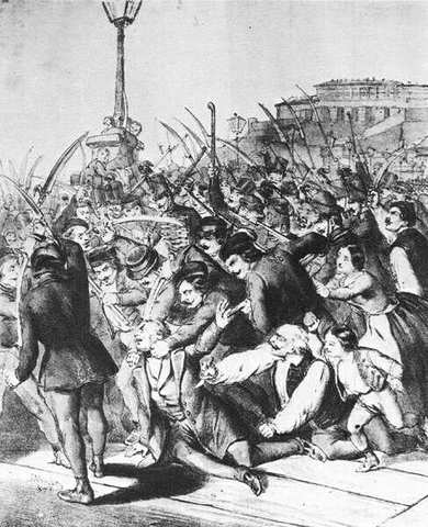 Lamberget a pesti nép felkoncolja