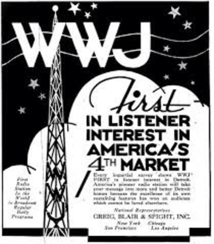WWJ (Detroit) (then known as "8MK")