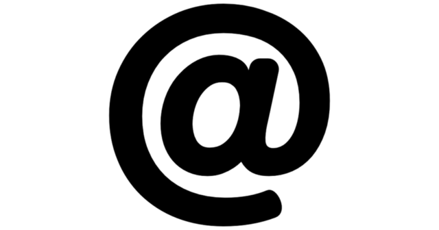 Correo electrónico y símbolo "@"