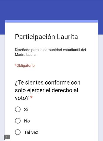 Encuesta politica laurita