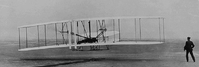 Los hermanos Wright inventan el avión