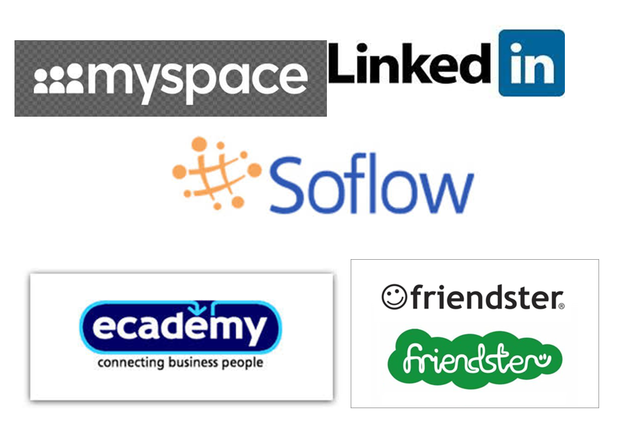 MySpace, Ecademy, LinkedIn