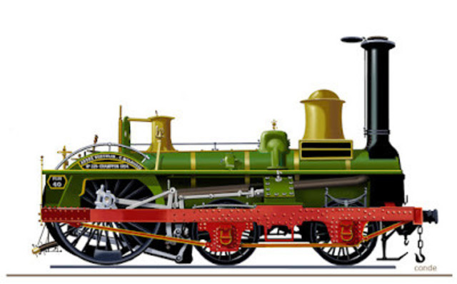 Locomotora de gran velocidad de Crampton.