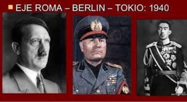 Se forma el Eje Berlìn-Roma-Tokio