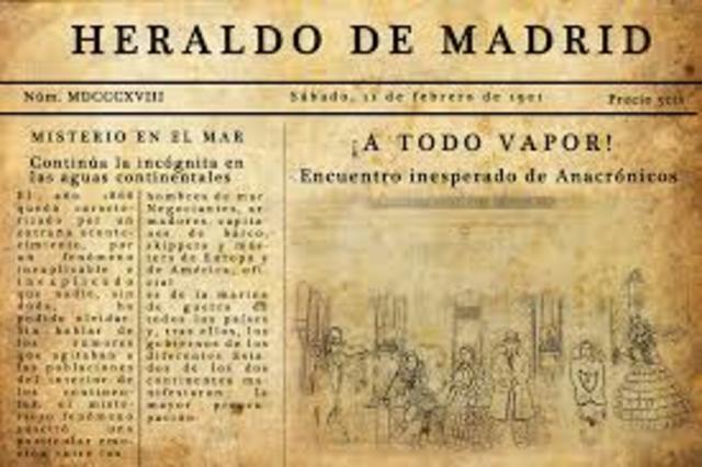 año de invención del periodico