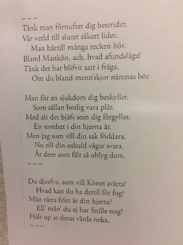 Exempeltext - Anna Maria Lenngren tidningstext