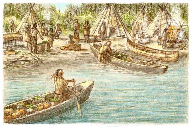 The Amerindians' trading system