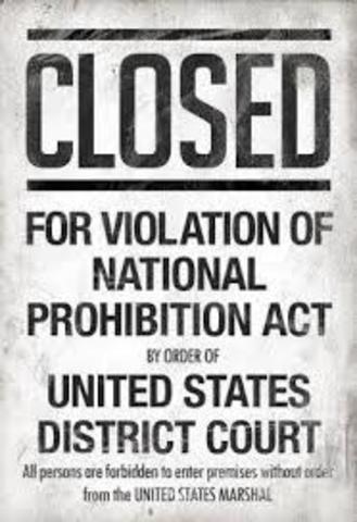 First prohibition law is passed