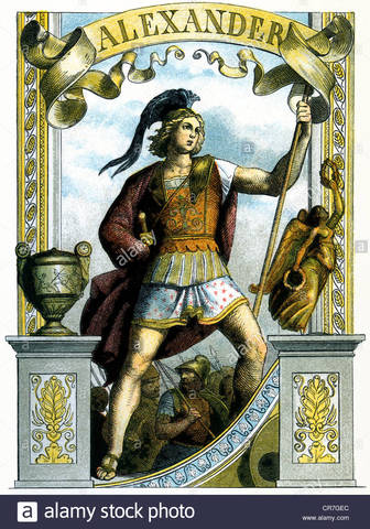 Alexander inherits king after his father's death.