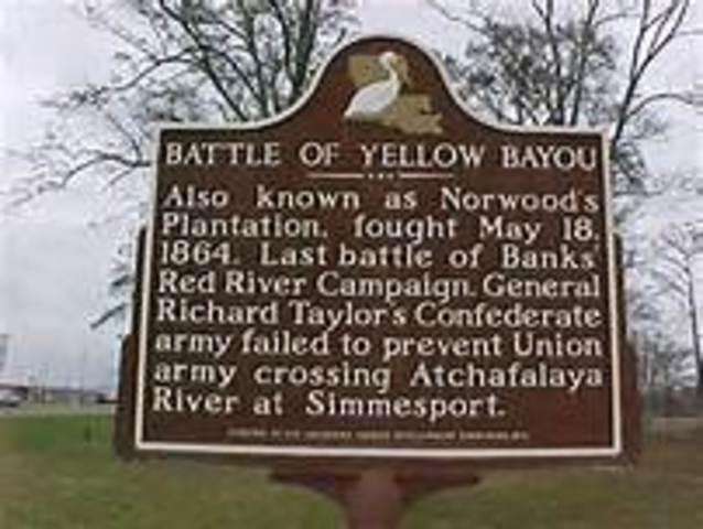 (US) The Battle of Yellow Bayou in Louisiana occurred.