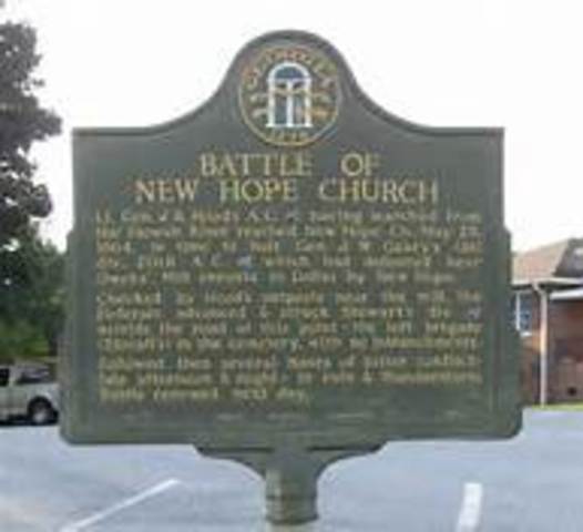 (GA) The Battle of New Hope Church occurred