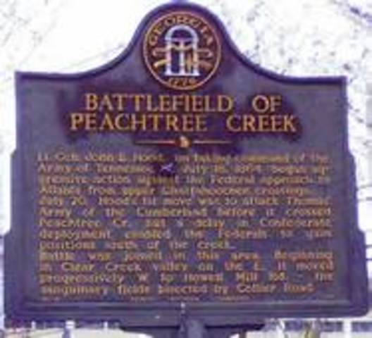 (GA) The Battle of Peachtree Creek occurred.