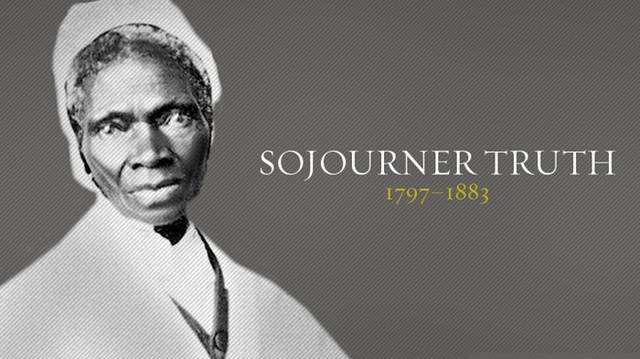Sojourner Truth makes her famous "Aint I A Woman" Speech