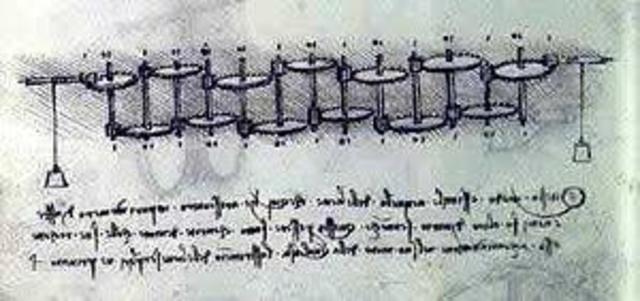 Leonardo da vinci,calculadora mecanica