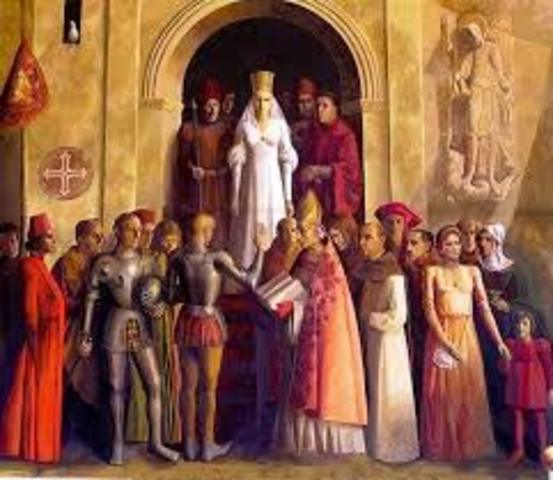 Isabel proclamada reina