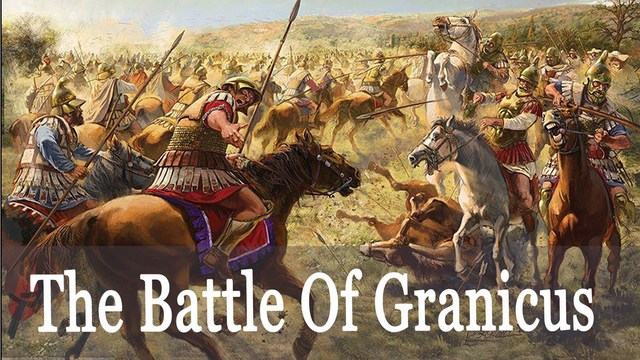 The battle of the Granicous begins