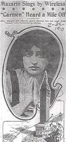 first radio broadcast