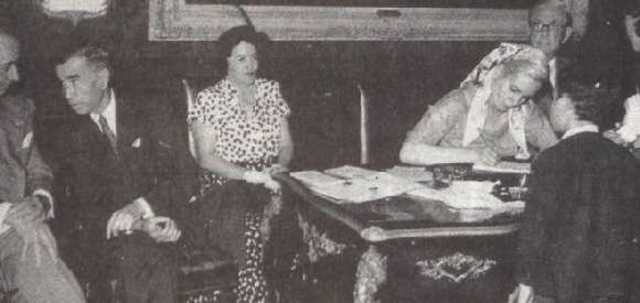 Eva Duarte toma el cargo de Secretaria de trabajo