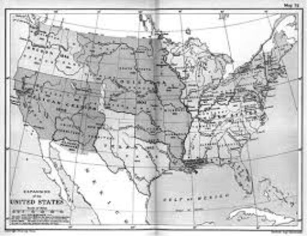 Los Centralistas promulgan una nueva Constitución(Las siete Leyes) promovida por López de Santa Anna. Texas se convierte en estado de E.U.A