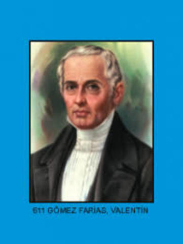 Presidente Antonio López de Santa Anna y Vicepresidente Valentín Gómez Farías.