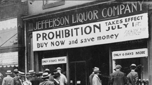Prohibition proposed of 18th Amendment
