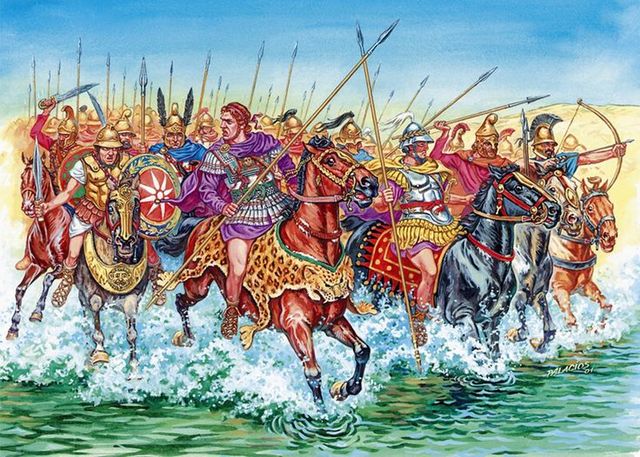 Alexander leads army to Greece