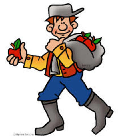 1783: Johnny Appleseed was born