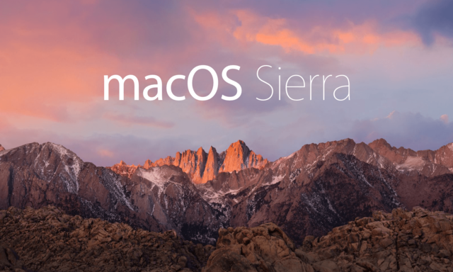 2016: Mac OS X "Sierra"