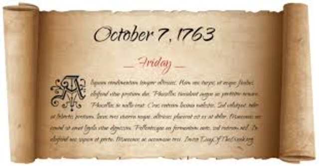 7 October:&nbsp;Proclamation of 1763