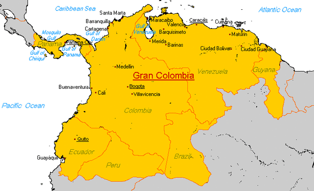 Surgimiento de la Gran Colombia
