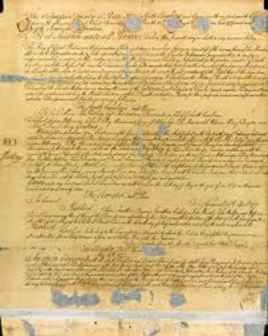 Treaty of DeWitt's Corner, SC: Cherokees lose most of their land east of the mountains