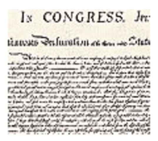 America declares its independence