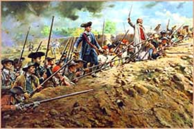 Battle of Bunker Hill: The British drive the Americans from Breed's Hill