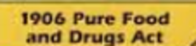 Pure Food and Drug Act