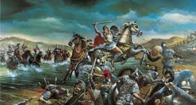 Philip celebrates his upcoming departure to attack Persia.