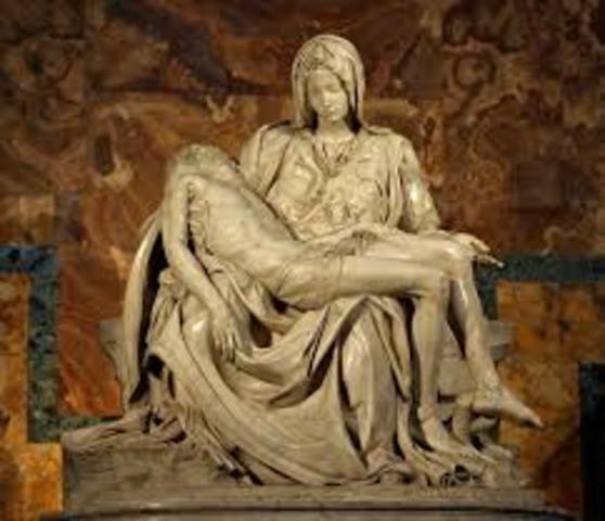 Michelangelo sculpted the Pieta