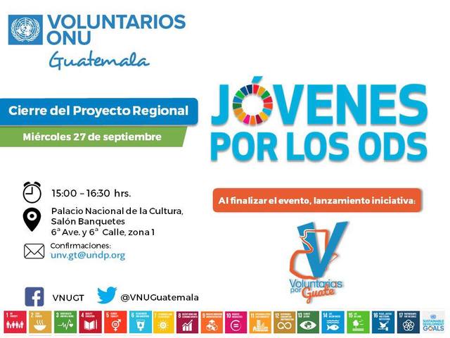 Cierre Proyecto Regional JxODS y lanzamiento voluntaria por Guate