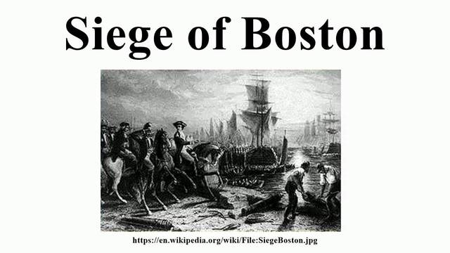 Siege of Boston