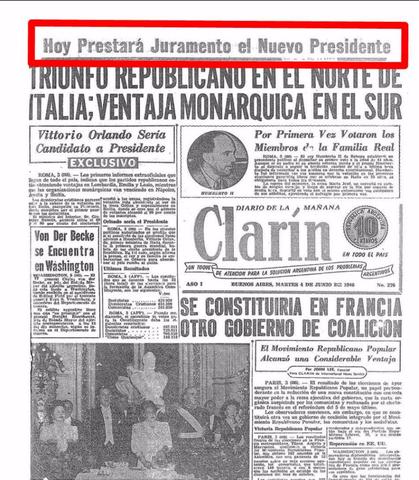 Asunción de Perón y Quijano