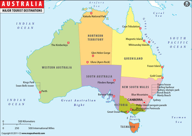 Australia was named