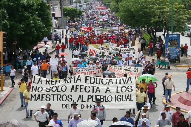 Inician protestas y marchas contra la Reforma Educativa